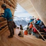 Simulation of the interior of the Alpine mountain lodge