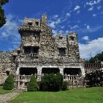 The exterior of Gillette Castle in America