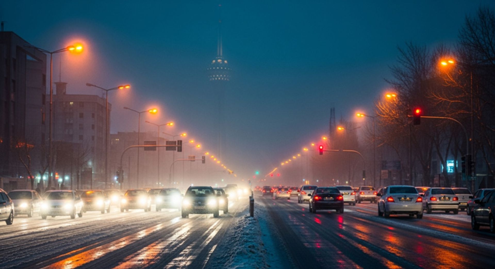 Snowy Tehran