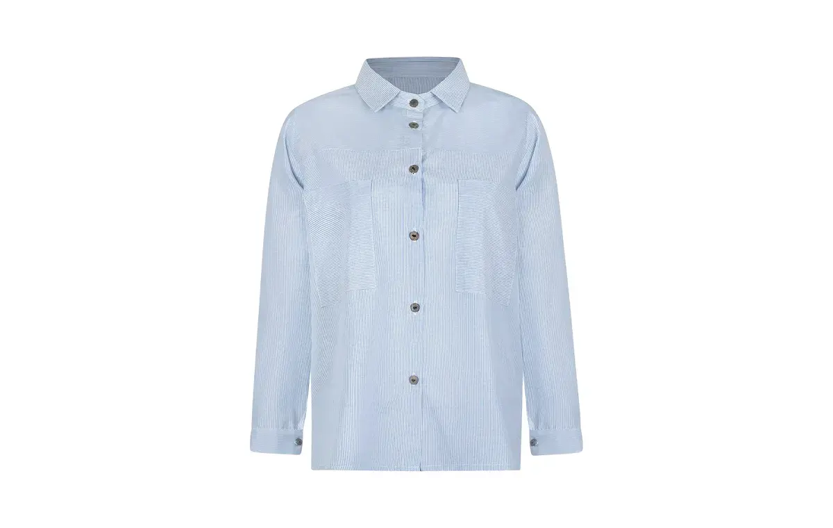 Paradise model women's long-sleeve lapel collar shirt