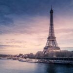 The Eiffel Tower by the Seine River