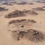Barhut well, Yemen from above