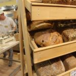All kinds of German bread on the bakery shelf