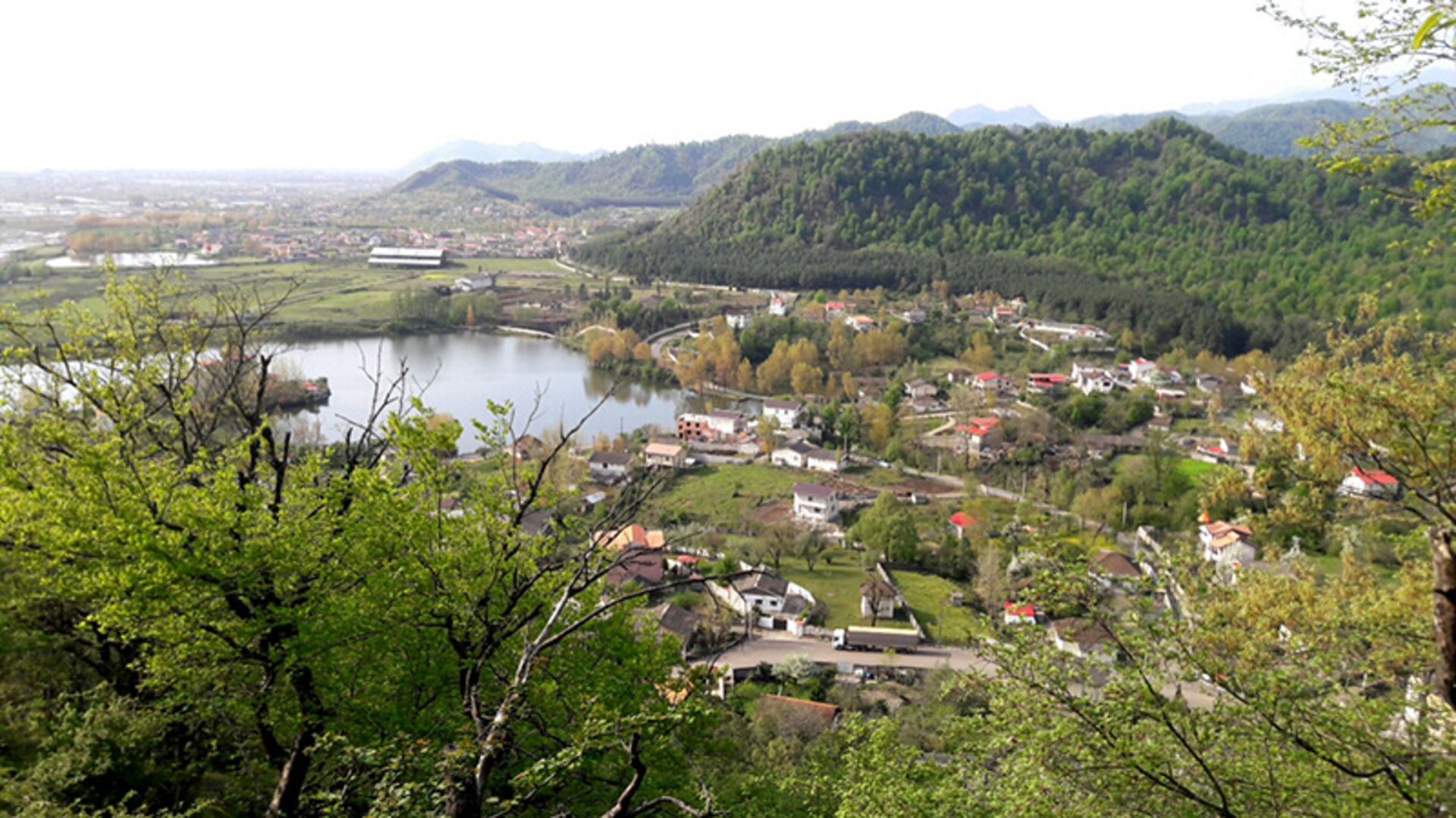 Aerial photo of Astara Darband village