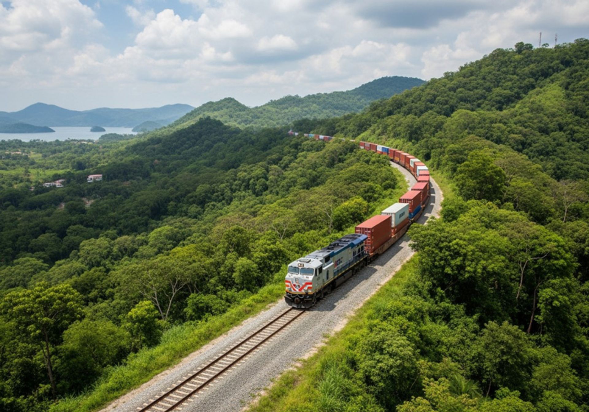 Tehuaepec Corridor freight train in Mexico