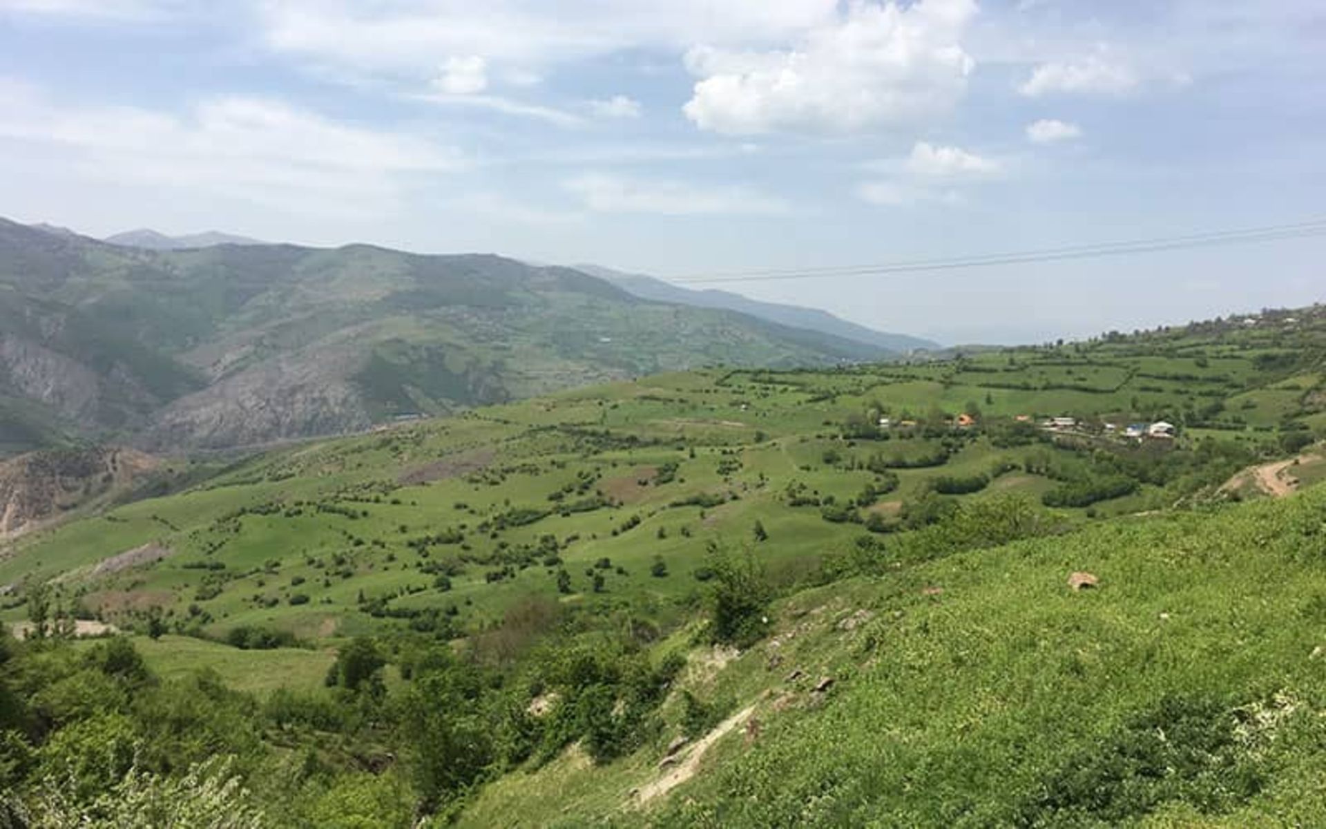The green plain of Siahroud protected area