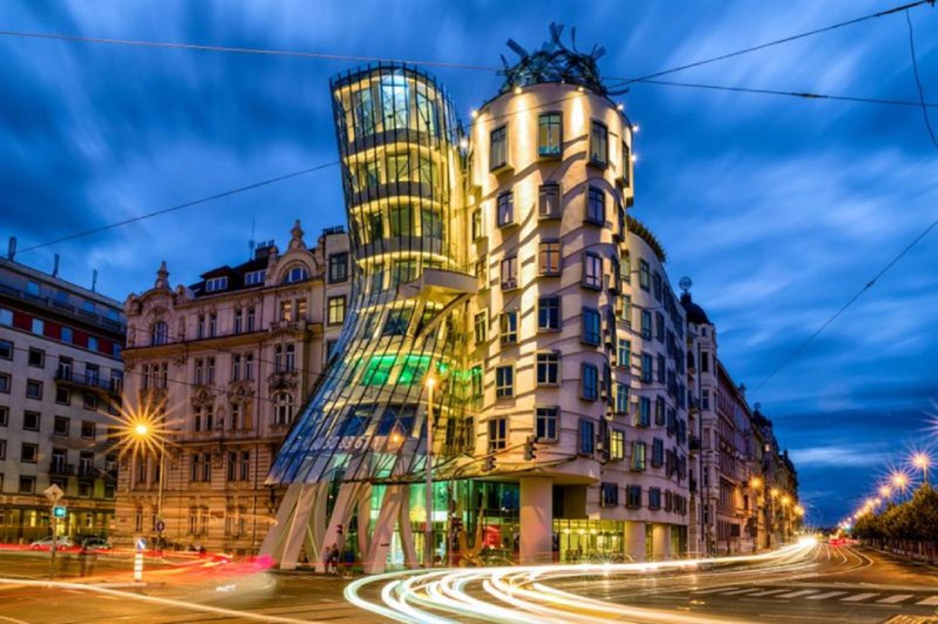 The exterior of the Czech Dancer's House