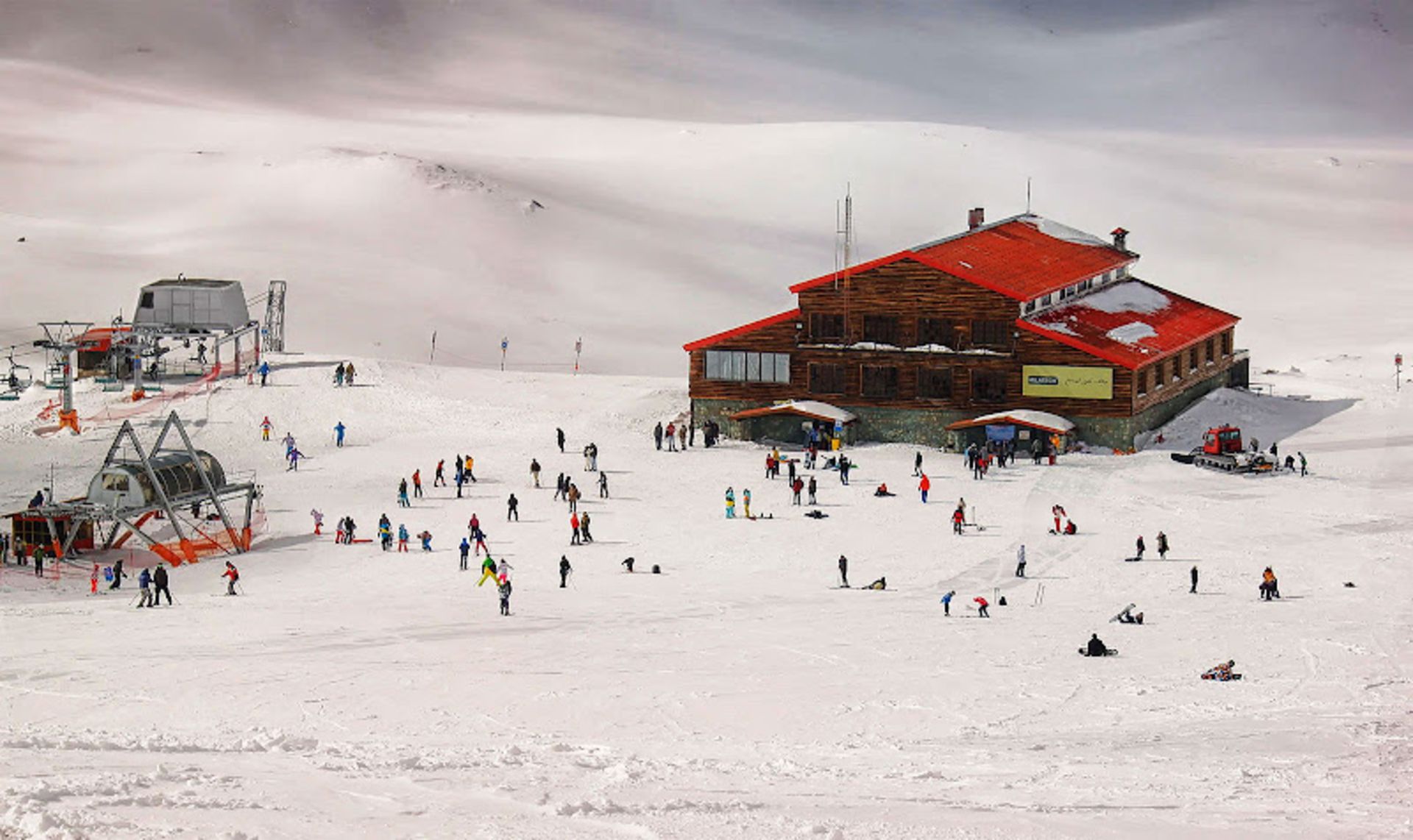 Aerial view of Tochal ski resort