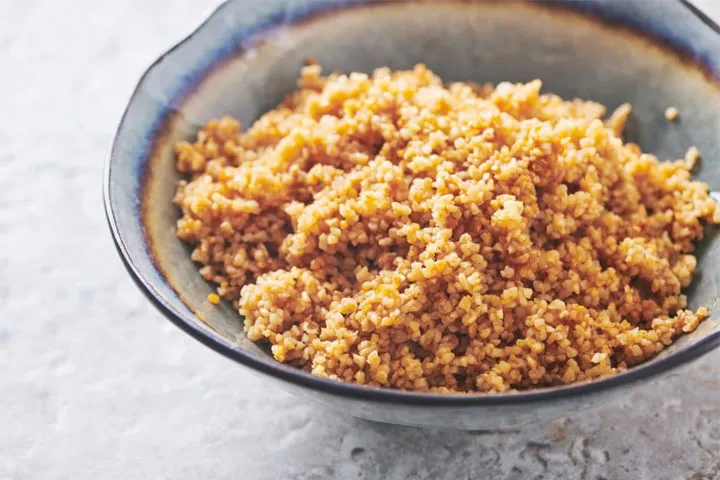 Soaking wheat semolina