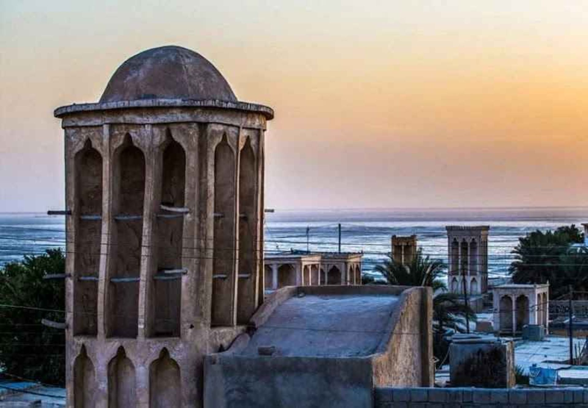 The historical coext of Laft village on the edge of the sea