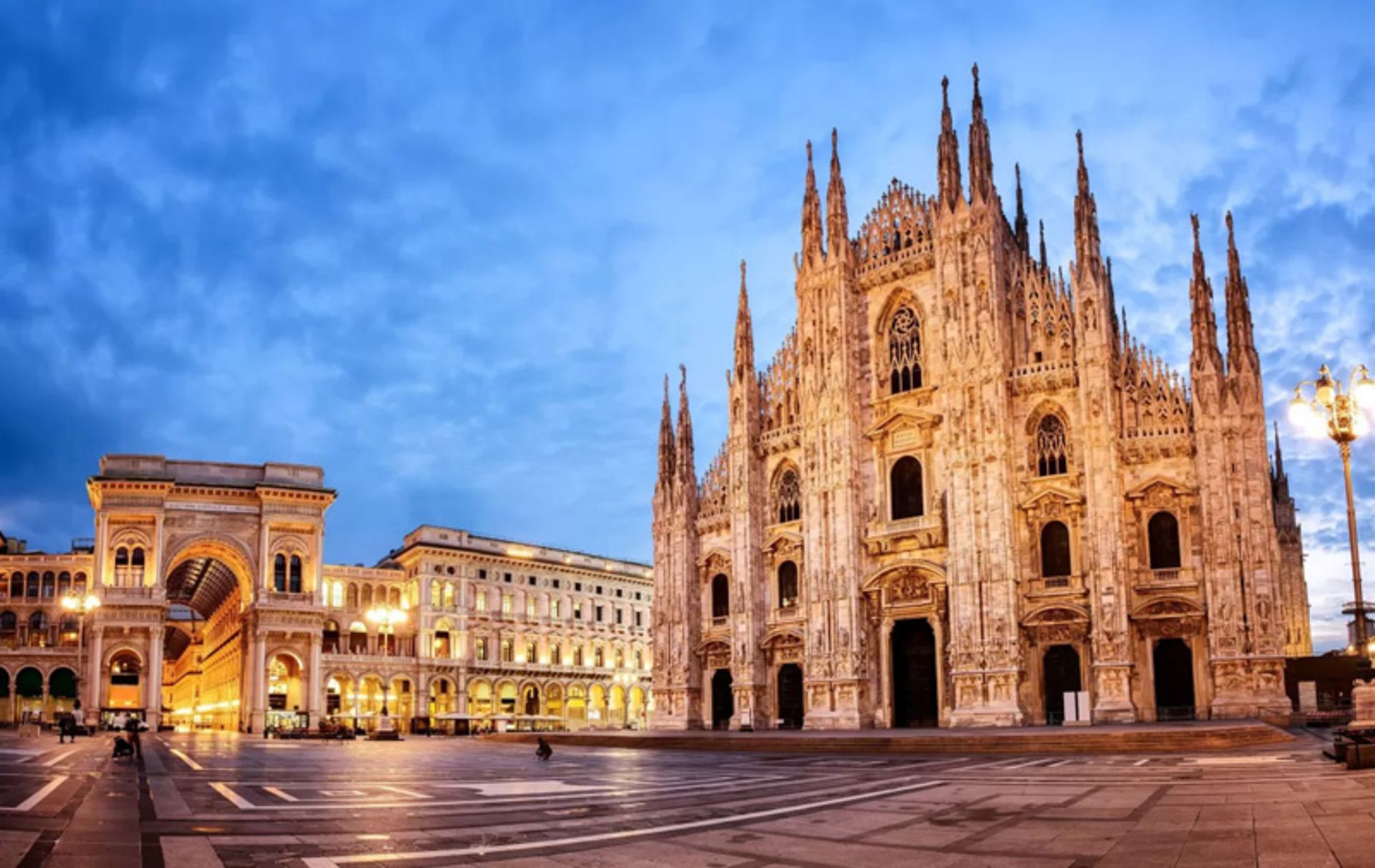 The historic building of the Duomo Cathedral in Milan