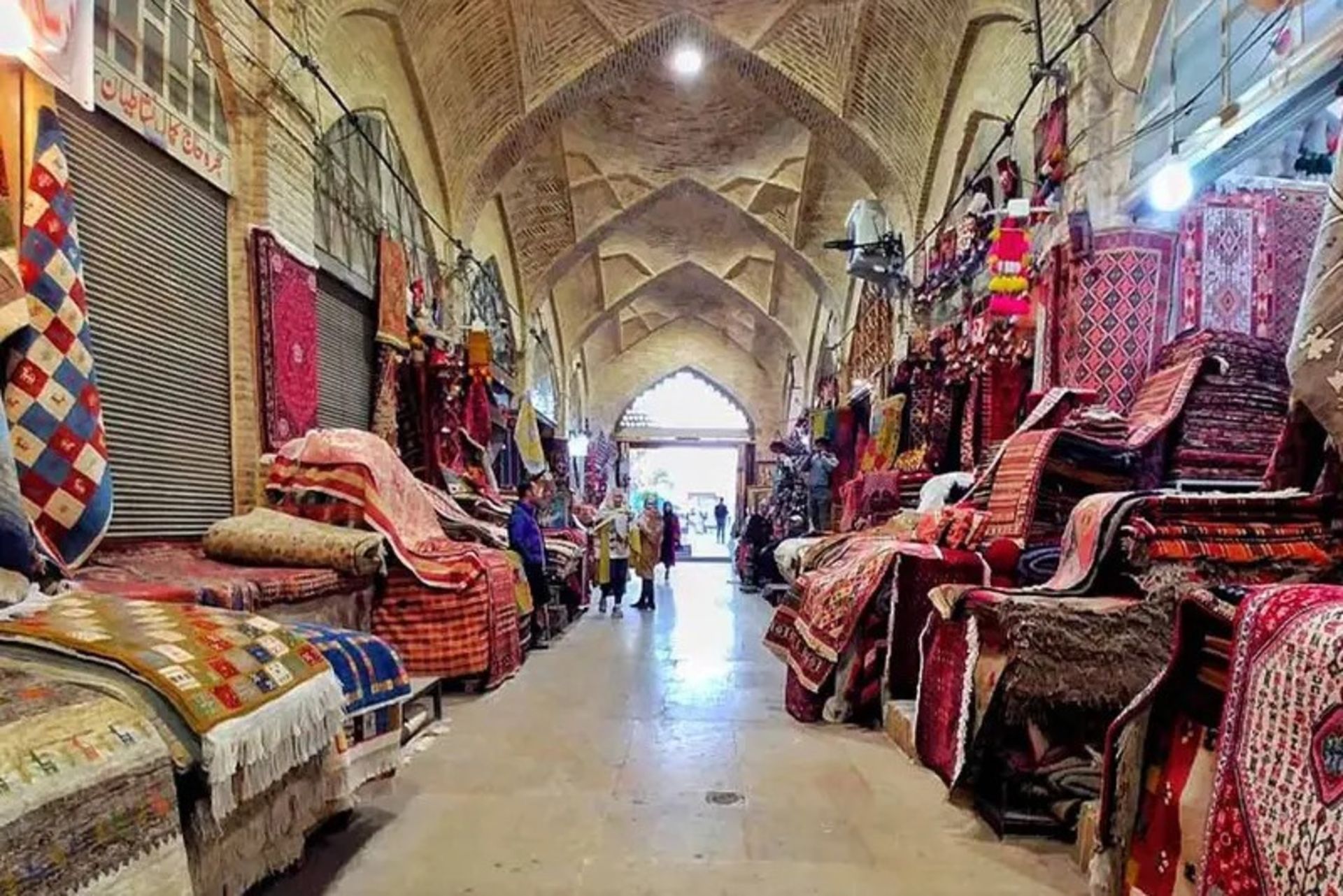 The carpet sales departme of Vakil Shiraz market
