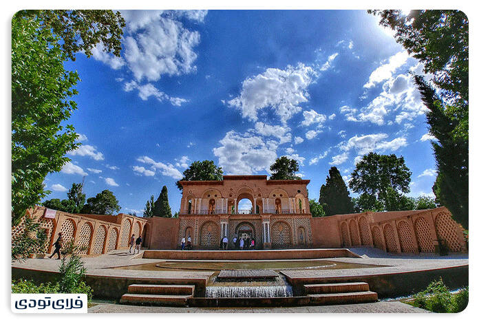 A view of Mahan garden in Kerman