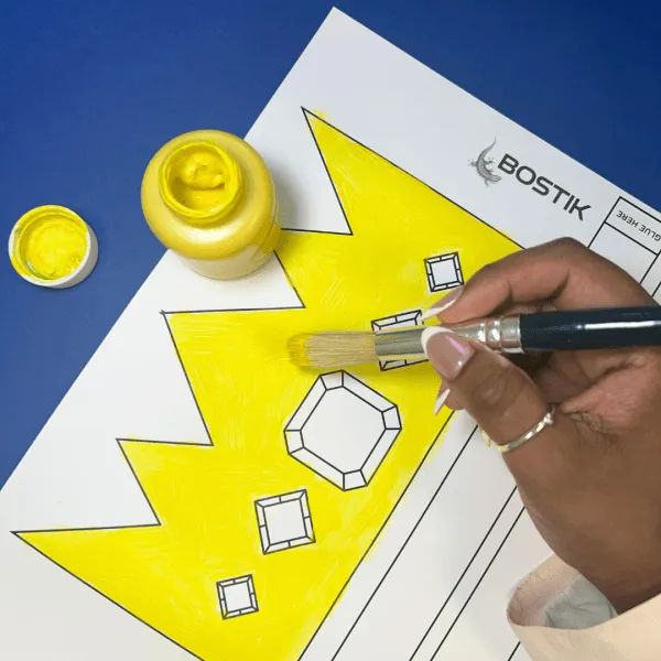Father's day craft with white paper