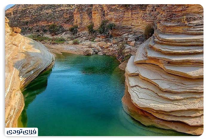 Bouchir gorge and waterfall