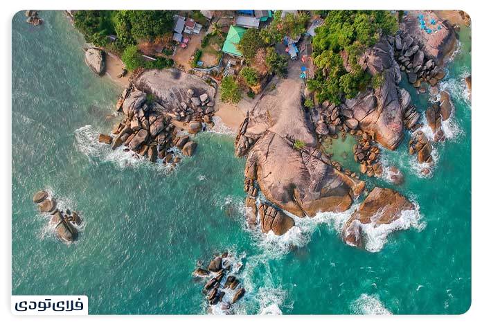 Sightseeing places in Samui Grandfather and grandmother rocks in Samui