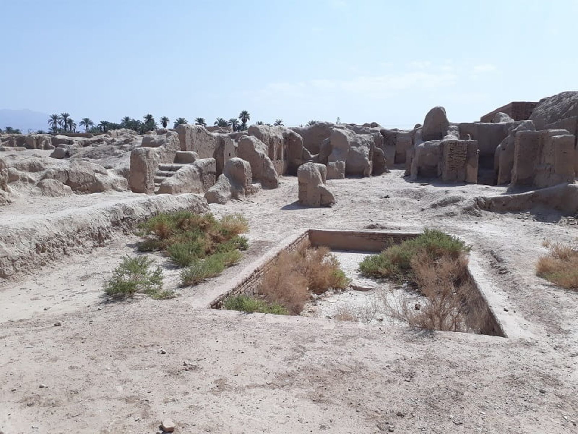 Clay and mud remains of Tabas citadel