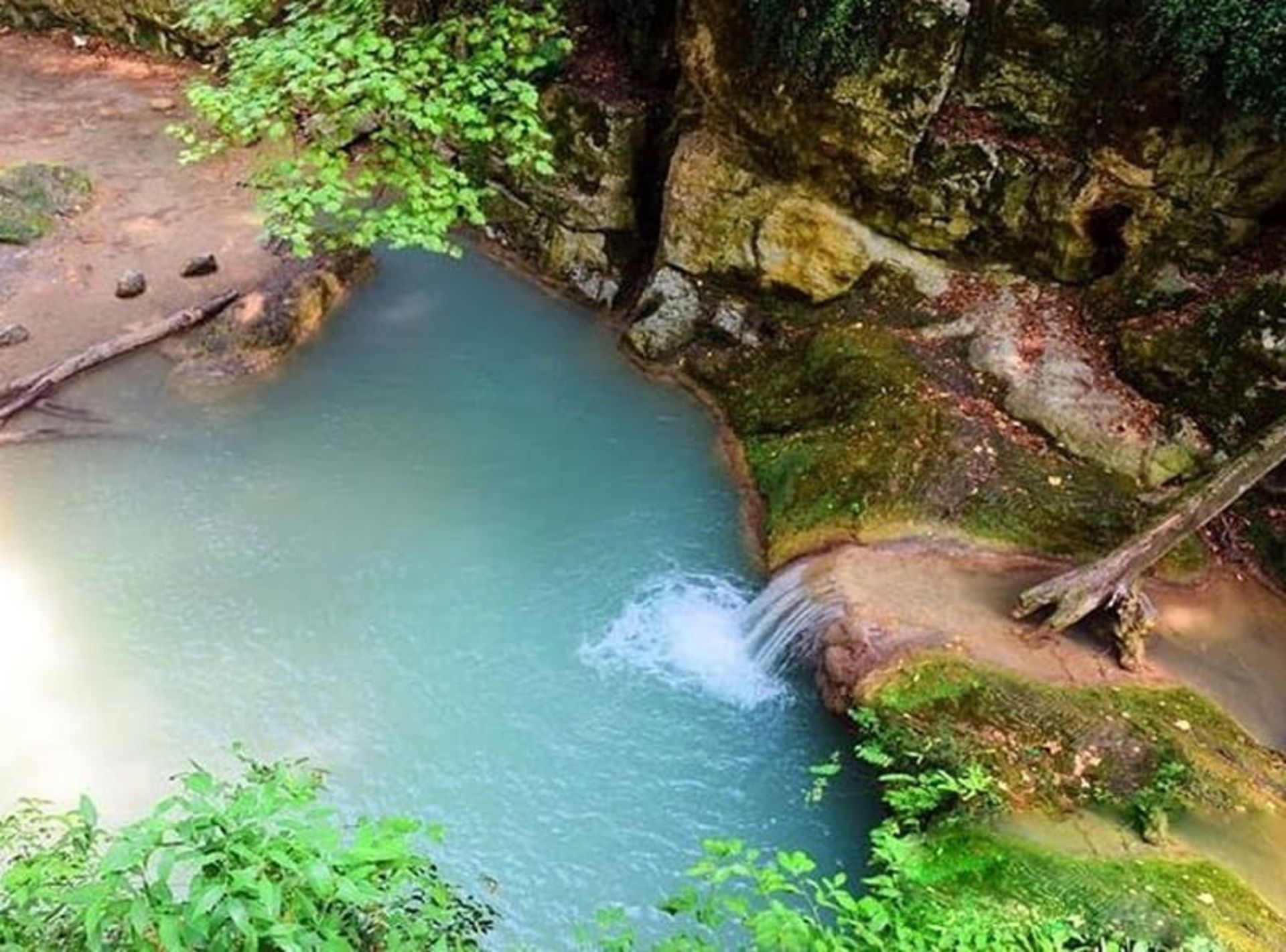 Aerial view of Rango Gorgan waterfall