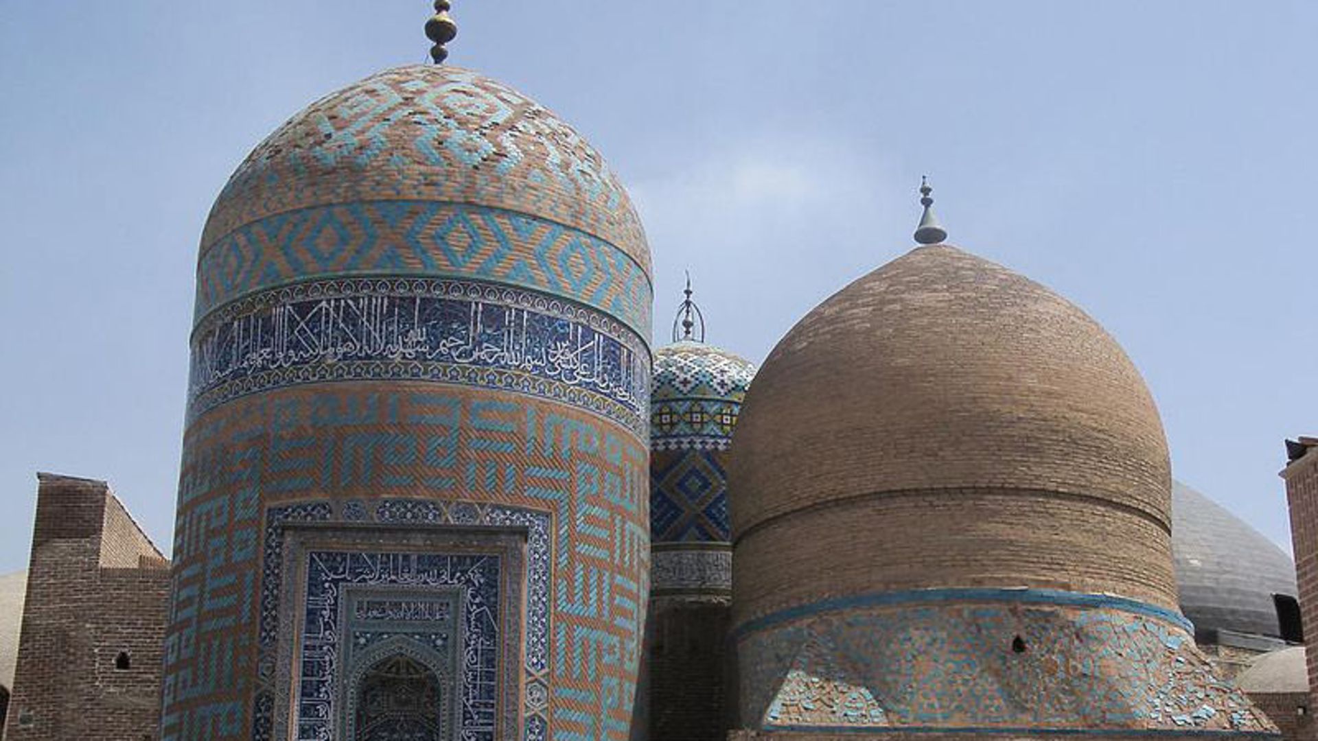 The tiled domes of Sheikh Safiuddin Ardabili tomb complex