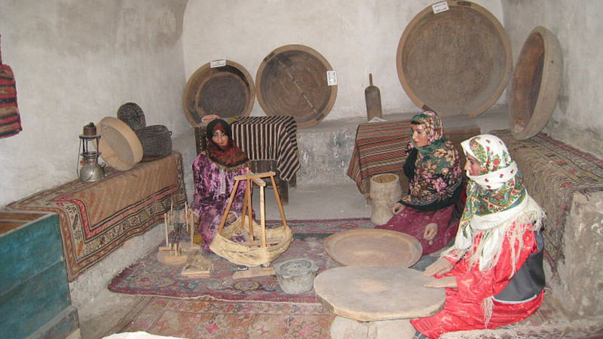 Replicas with local clothes in Ardabil Museum of Ahropology