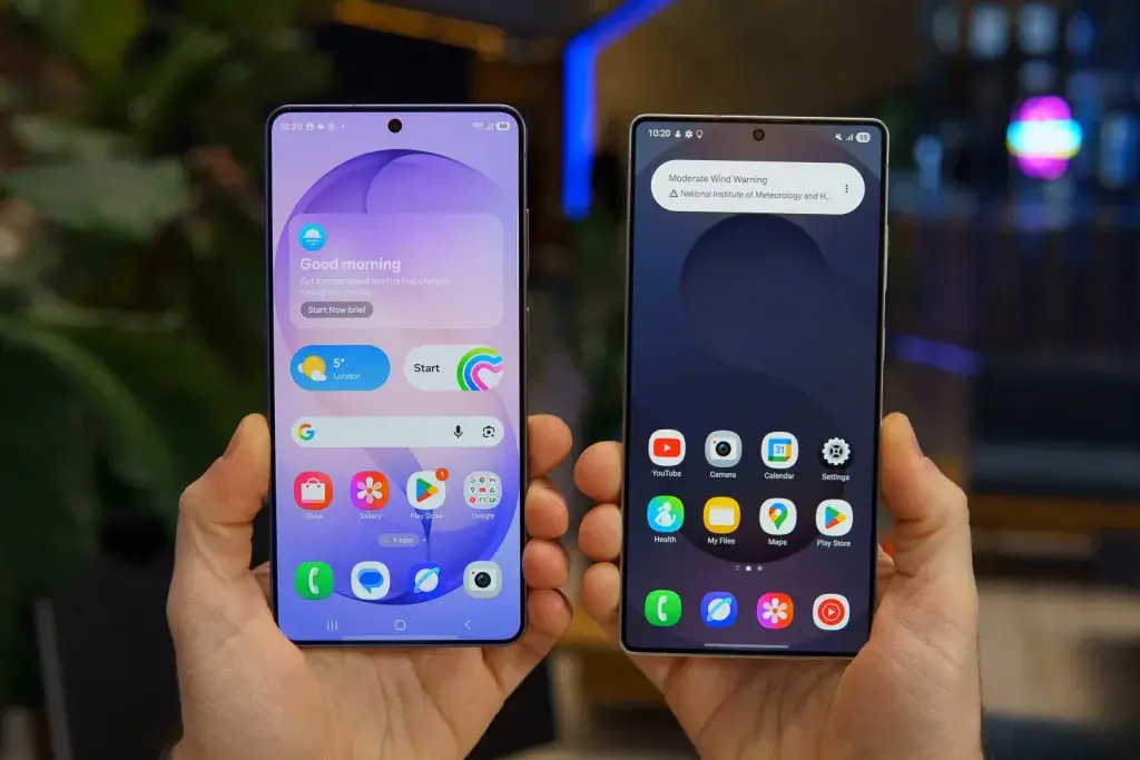 Comparison of Galaxy S26 Ultra display with S25 Ultra