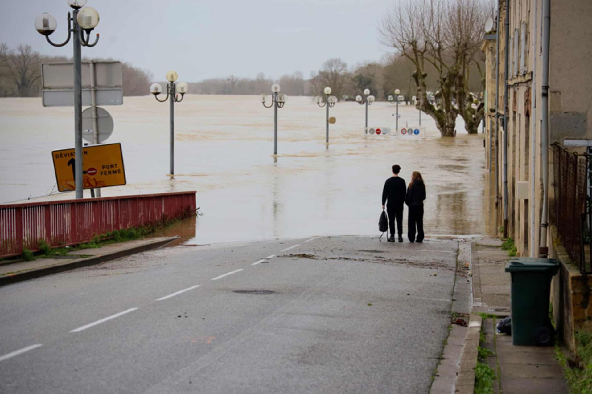 Flooding in the streets of France
