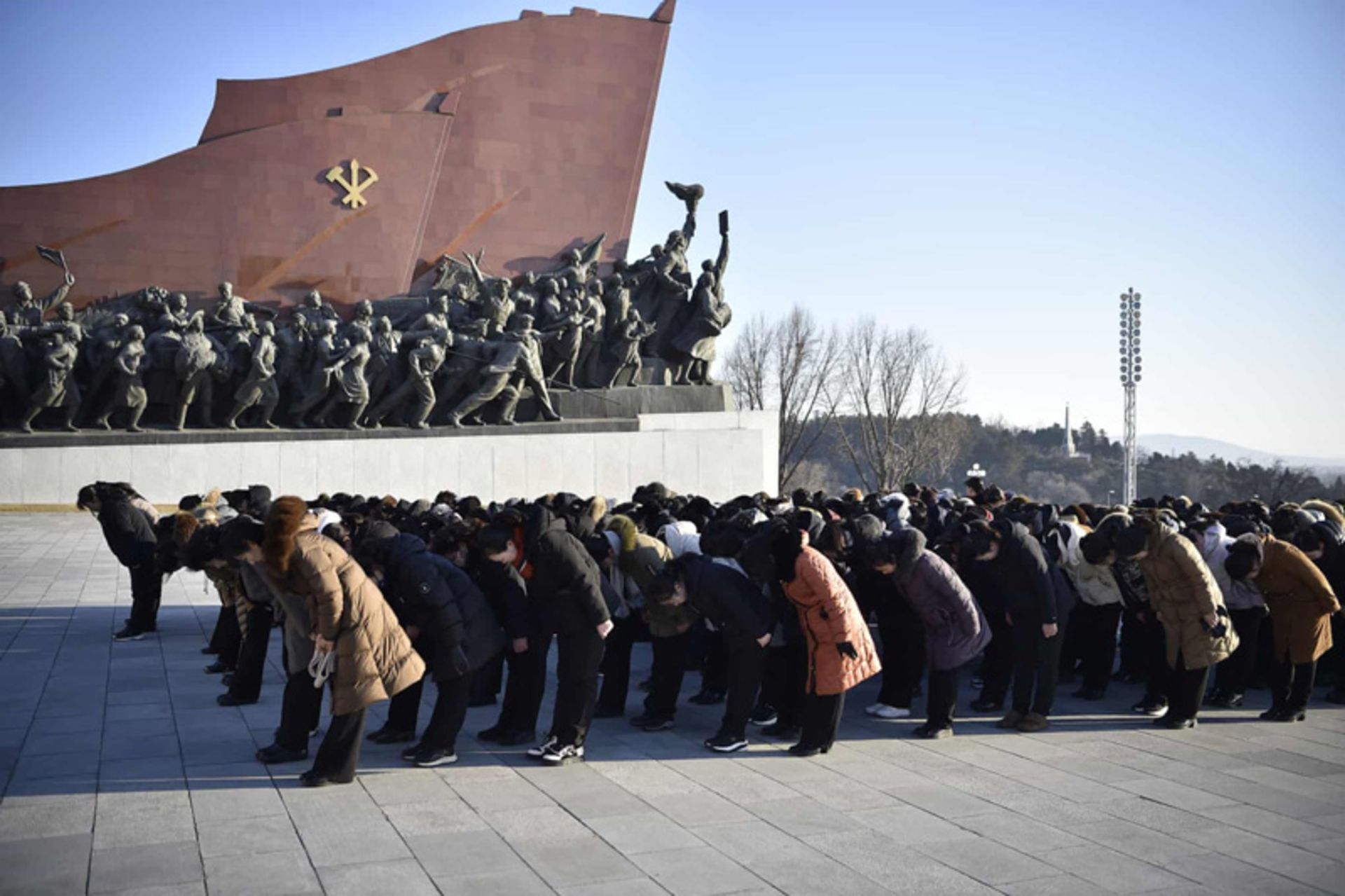 Celebration of the birthday of the leaders of North Korea
