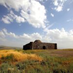 Sain stone caravanserai in the middle of the Ardabil plain