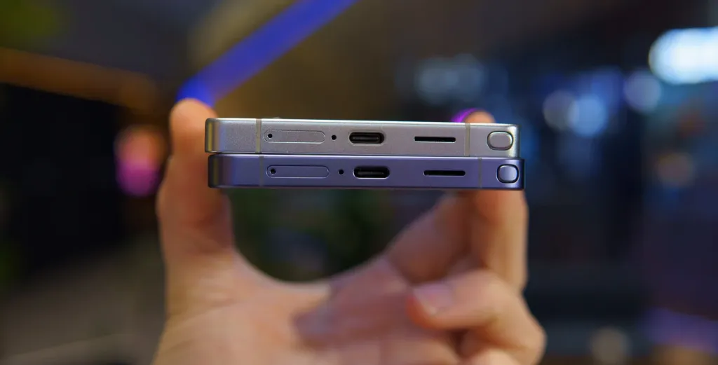 Comparison of Galaxy S26 Ultra with S25 Ultra; Design and dimensions