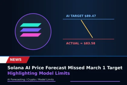 Solana AI price forecast missed its March 1 target, highlighting model limits