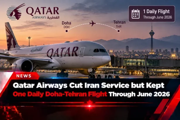 Qatar Airways Cut Iran Service but Kept One Daily Doha–Tehran Flight Through June 2026