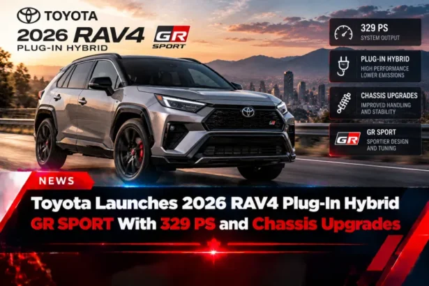 Toyota 2026 RAV4 Plug-In Hybrid GR SPORT with 329 PS and chassis upgrades