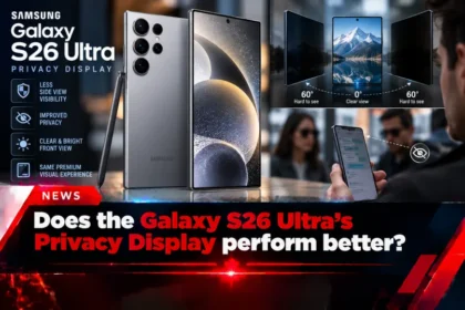 Galaxy S26 Ultra Privacy Display news graphic
