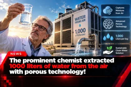 The prominent chemist extracted 1000 liters of water from the air with porous technology!