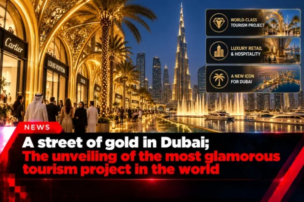 A street of gold in Dubai; The unveiling of the most glamorous tourism project in the world