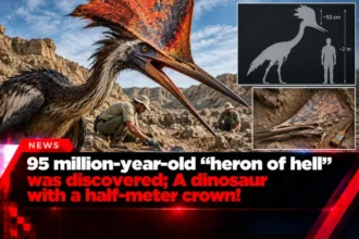 95 million-year-old heron of hell dinosaur discovery with half-meter crown