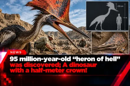 95 million-year-old heron of hell dinosaur discovery with half-meter crown