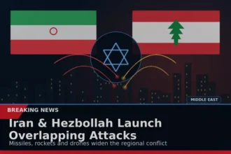 Iran and Hezbollah launch overlapping attacks on Israel