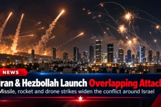 Iran and Hezbollah launch overlapping missile, rocket and drone attacks on Israel