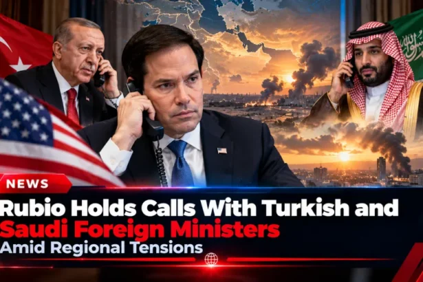 Rubio holds calls with Turkish and Saudi foreign ministers amid regional tensions