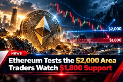 Ethereum tests the $2,000 area as traders watch $1,800 support