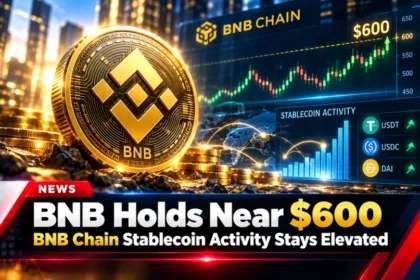 BNB holds near $600 as BNB Chain stablecoin activity stays elevated