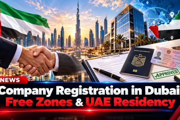 Company registration in Dubai and UAE free zones with UAE residency options